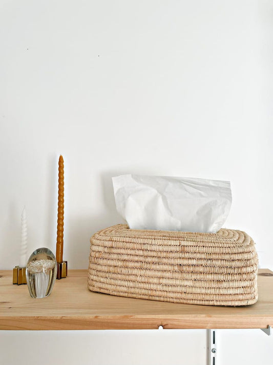 Boite à mouchoirs en beige